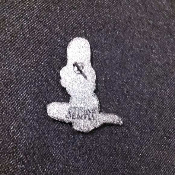 Steike Gently Bondage Kink Pin Up Gold and Black Enamel Pin - Picture 3 of 3